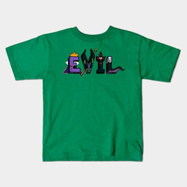 E.V.I.L. Kids T-Shirt by TreyLemons